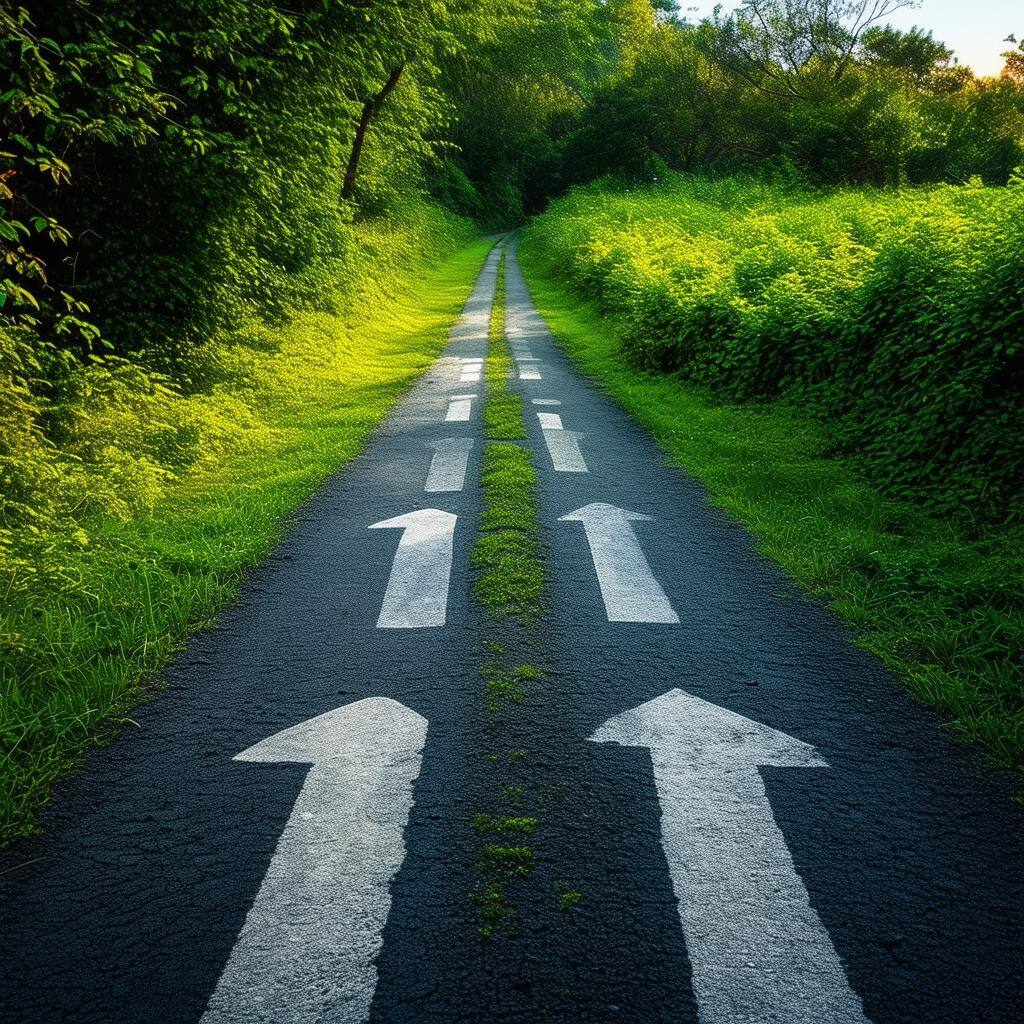 A road or pathway with milestones to symbolize progression and growth-1 A road or pathway with milestones to symbolize progression and growth-1